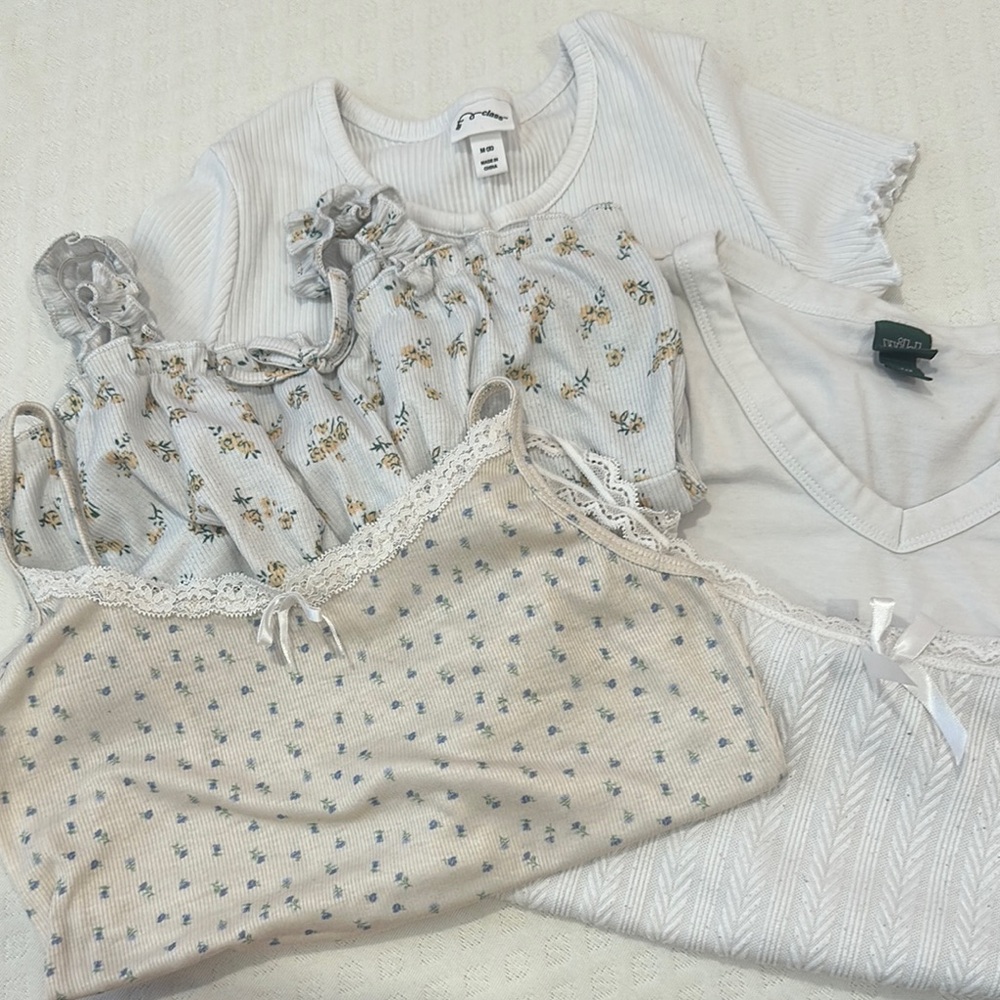 Floral and Lace Tank Tops